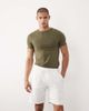 Brave Soul Brave Soul textured striped shorts in white - 1