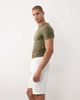 Brave Soul Brave Soul textured striped shorts in white - 3