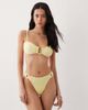 Brave Soul Brave Soul u-front bikini top in lemon yellow - 2
