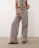 Brave Soul Brave Soul wide leg pants with tie waist in brown stripes - part of a set - 2