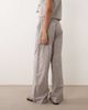 Brave Soul Brave Soul wide leg pants with tie waist in brown stripes - part of a set - 4