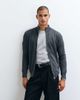 Brave Soul Brave Soul zip through funnel neck knitted sweater in charcoal twist-Gray - 1