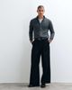 Brave Soul Brave Soul zip through funnel neck knitted sweater in charcoal twist-Gray - 2