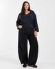 Brave Soul Brown Soul Plus deep v-neck ribbed sweater in navy - 2
