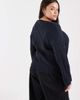 Brave Soul Brown Soul Plus deep v-neck ribbed sweater in navy - 4