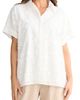 Brave+True Brave+True Felicity Floral Appliqué Cotton Blend Broderie Anglaise Button-Up Shirt - 1