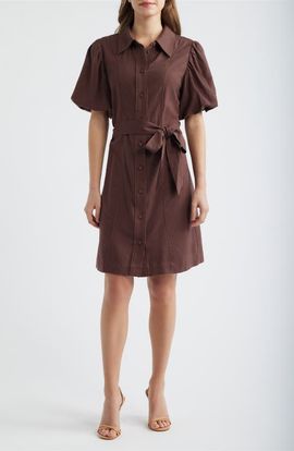Brave+True Brave+True Lenni Button Front Minidress