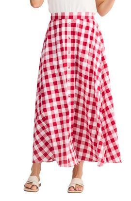 Brave+True Brave+True Lucy Check Maxi Skirt
