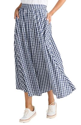 Brave+True Brave+True Lucy Plaid Maxi Skirt