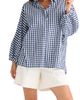 Brave+True Brave+True Monty Gingham Balloon Sleeve Button-Up Shirt - 3
