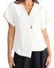 Brave+True Brave+True Origami Asymmetric Woven Top - 4
