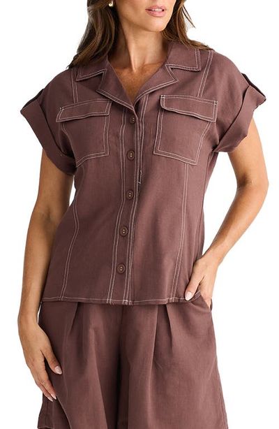 Brave+True Brave+True Portia Stripe Button-Up Shirt