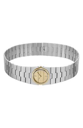 BREDA BREDA Sync Two-Tone Choker Necklace Watch, 25mm 
