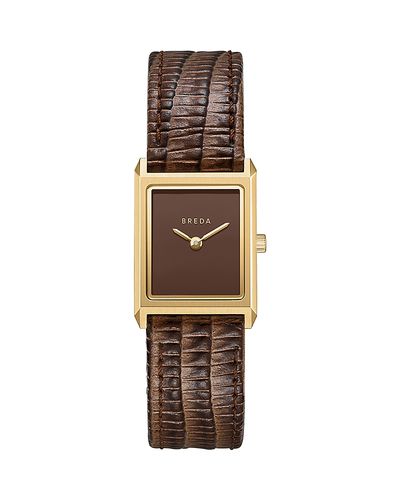 Breda Breda Virgil Leather Strap Watch, 20mm x 16mm