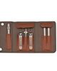 BREED BREED Excalibur 6 Piece Surgical Steel Groom Kit - Travel Roll Case - 1