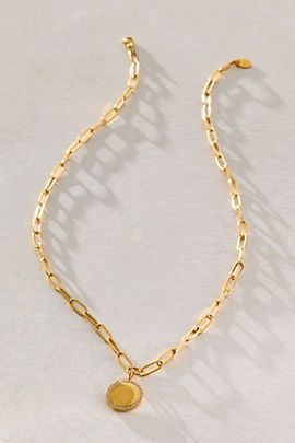 Brenda Grands Brenda Grands Paperclip Coin Necklace