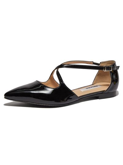 BRIANA Audrey X-Stiletto Flat_Black Patent