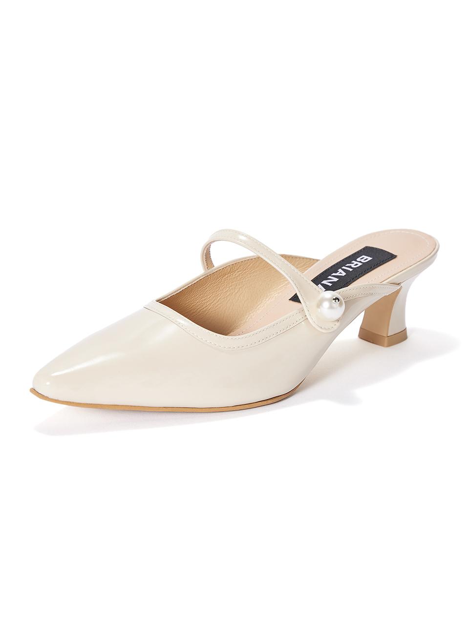 BRIANA Diana Mule_White Patent