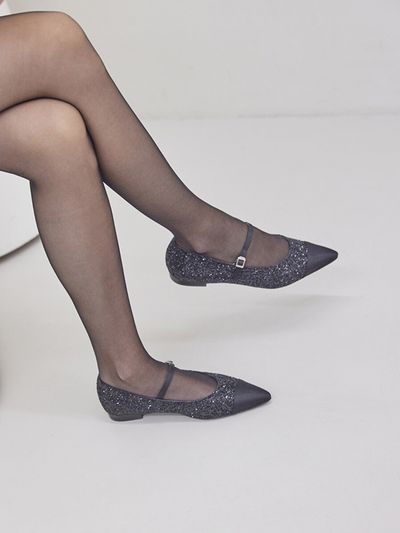 BRIANA Glitter Maryjane_Black