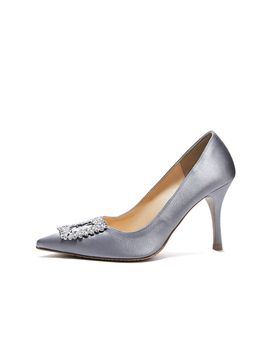 BRIANA Square Crystal Stiletto_Silver Gray