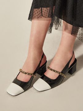BRIANA Square Maryjane Slingback_Black Patent