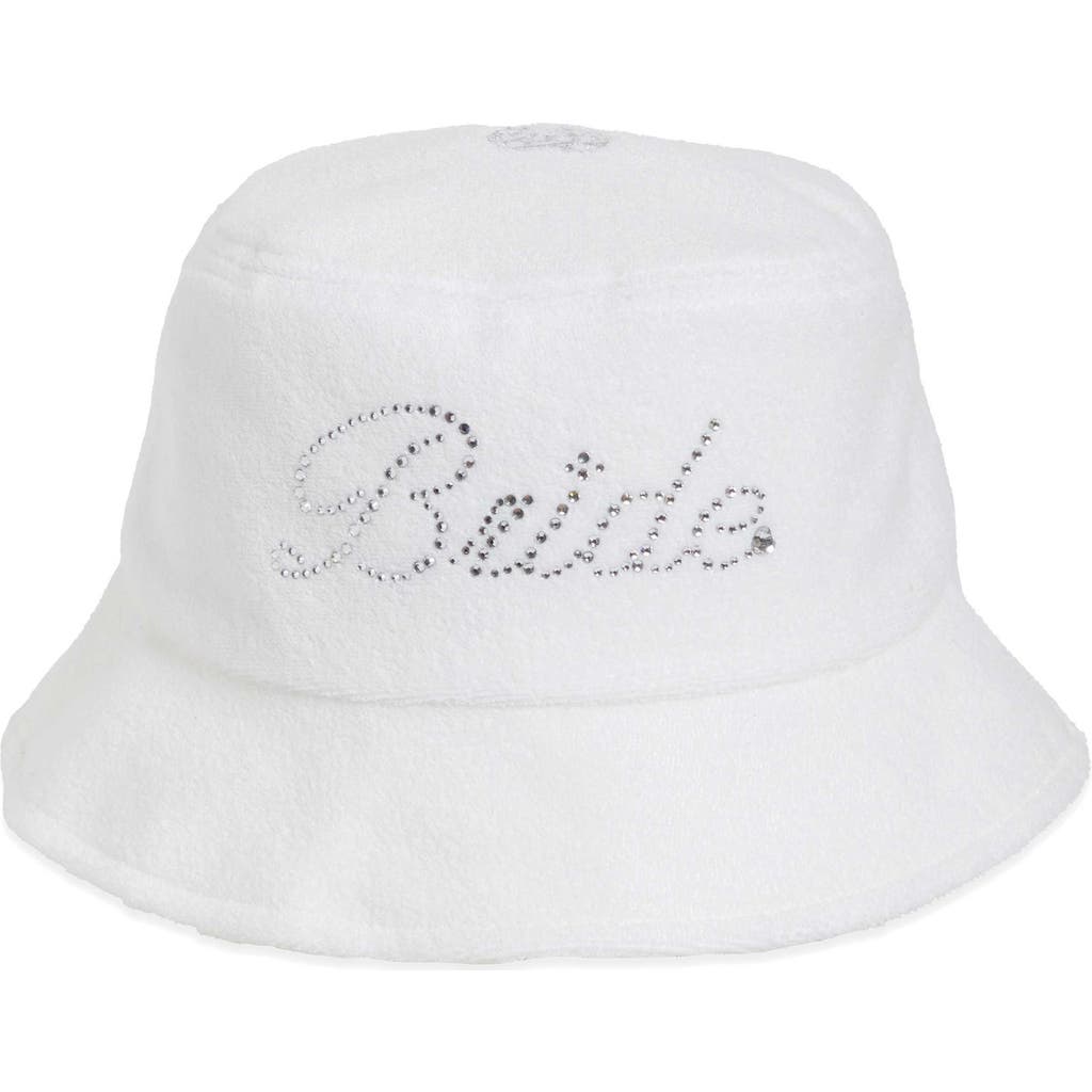 BRIDEMERCH BRIDEMERCH Bride Rhinestone (Reversible) Bucket Hat