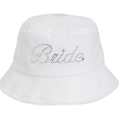 BRIDEMERCH BRIDEMERCH Bride Rhinestone (Reversible) Bucket Hat