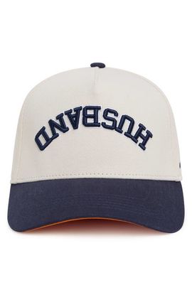 BRIDEMERCH BRIDEMERCH Husband Collegiate Trucker Hat