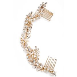 Brides & Hairpins Brides & Hairpins Abrielle Crystal & Pearl Headpiece