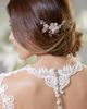 Brides & Hairpins Brides & Hairpins Alessandra Floral Crystal Clip - 4