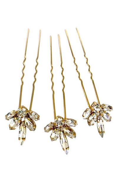 Brides & Hairpins Brides & Hairpins Coco Set of 3 Crystal Hair Pins (Nordstrom Exclusive)
