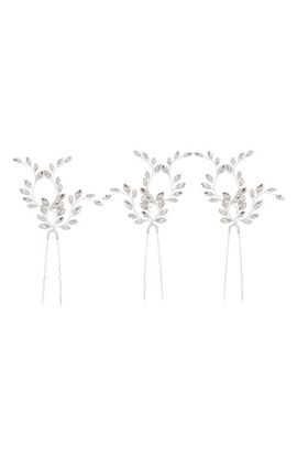 Brides & Hairpins Brides & Hairpins Fawn Set of 3 Swarovski Crystal Hair Pins