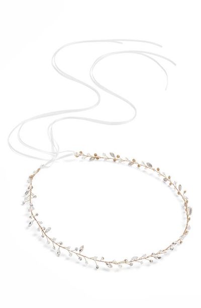 Brides & Hairpins Brides & Hairpins Lucina Crystal Halo & Sash