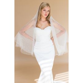 Brides & Hairpins Brides & Hairpins Oona Fingertip Blusher Veil (Nordstrom Exclusive)