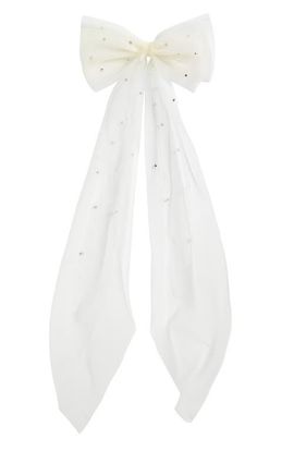 Brides & Hairpins Brides & Hairpins Solene Embellished Tulle Bow