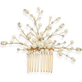 Brides & Hairpins Brides & Hairpins Ziva Austrian Crystal & Faux Pearl Hair Comb (Nordstrom Exclusive)