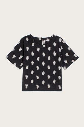 Bridge & Burn Bridge & Burn Leona Boxy Cropped Shirt