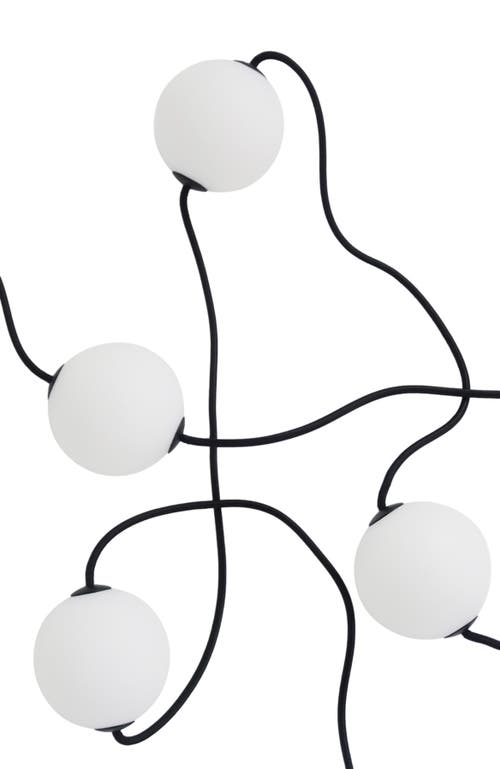 Brightech Brightech 30 ft, 10‑light Plug‑In Water‑Resistant LED Outdoor String Lights, White Frosted Plastic Orb Patented Design