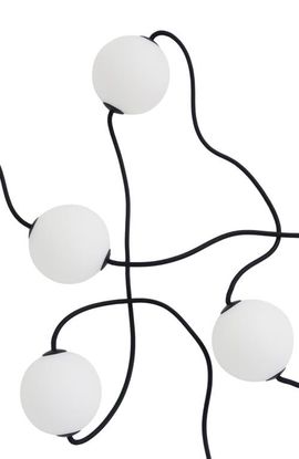 Brightech Brightech 30 ft, 10‑light Plug‑In Water‑Resistant LED Outdoor String Lights, White Frosted Plastic Orb Patented Design