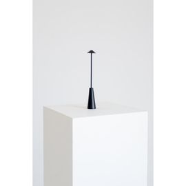 Brightech Brightech Enoki 12" Portable USB-Rechargeable LED Bistro Table Lamp with Slim Matte Black Stem and 3-Way Touch Dimming