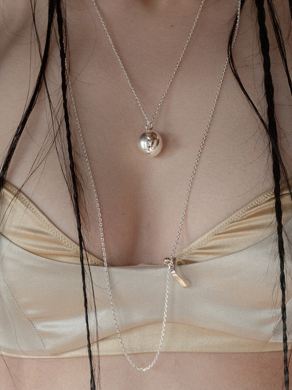 BRILLPIECE Ball universe necklace