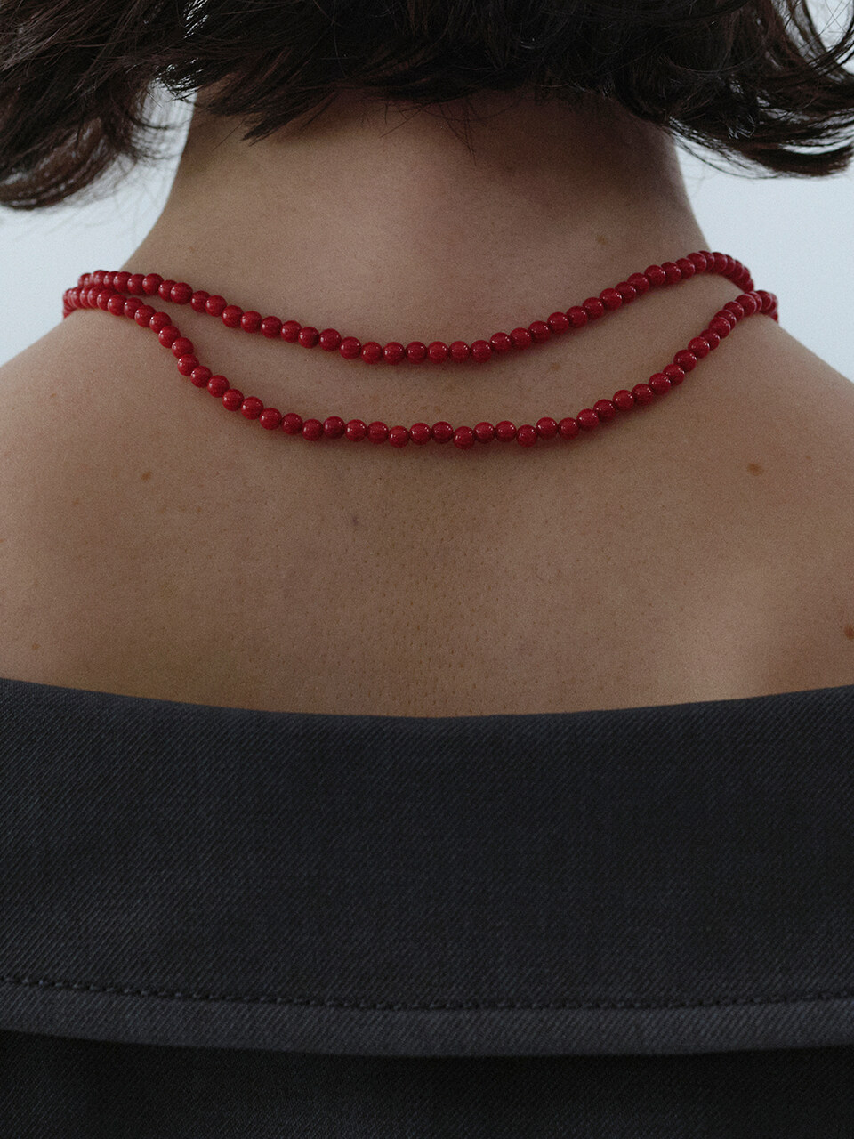 BRILLPIECE Red Long Necklace