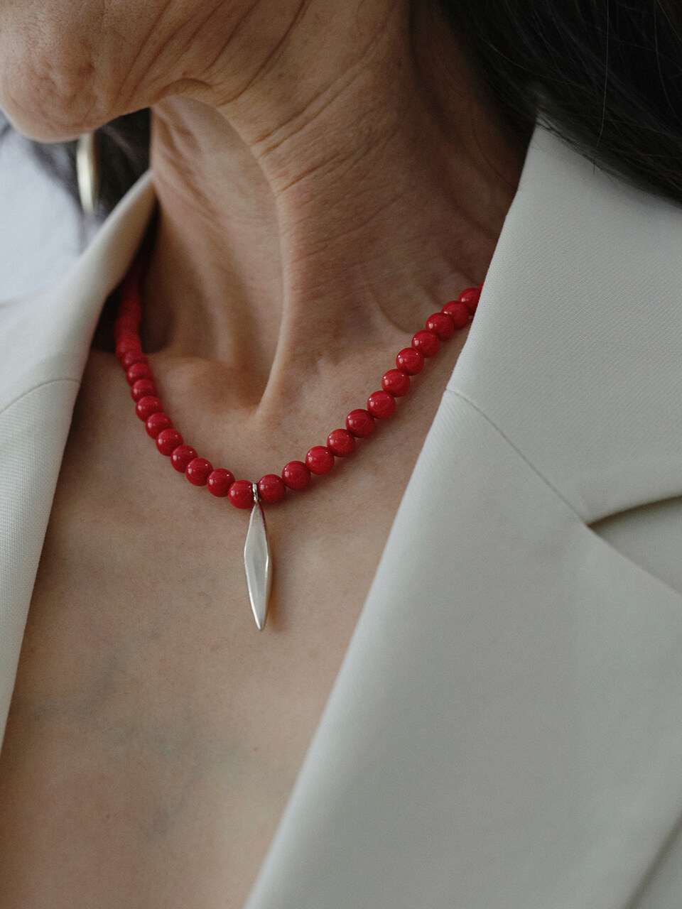 BRILLPIECE Red seed Necklace
