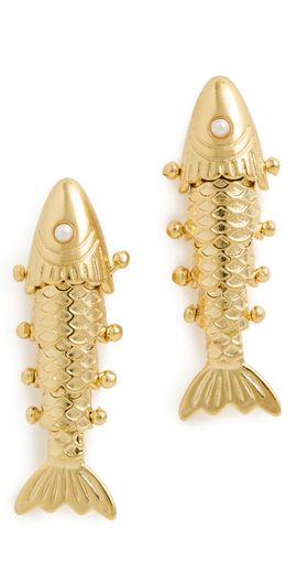 Brinker + Eliza Brinker + Eliza Anchovy Earrings Gold One