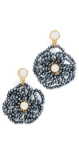 Brinker + Eliza Brinker + Eliza Gardenia Earrings Peacock Pearl One