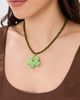 Brinker + Eliza Brinker + Eliza Groovy Necklace Green Multi One - 3