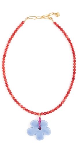 Brinker + Eliza Brinker + Eliza Groovy Necklace Red Multi One