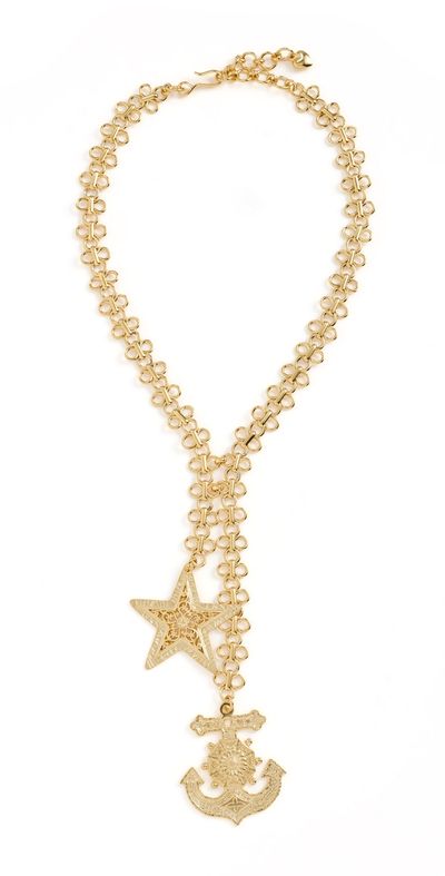 Brinker + Eliza Brinker + Eliza Moonlight Cruise Necklace Gold One