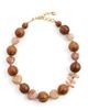Brinker + Eliza Brinker + Eliza Sandy Cove Necklace Gemstone/Wood Multi One - 5