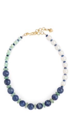 Brinker + Eliza Brinker + Eliza Willa Necklace Blue Multi One